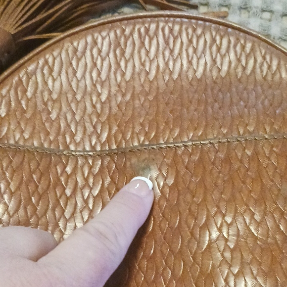 Brown Leather Round Bag - Picture 10 of 16